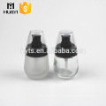 35ml empty glass lotion frosted bottles with pump